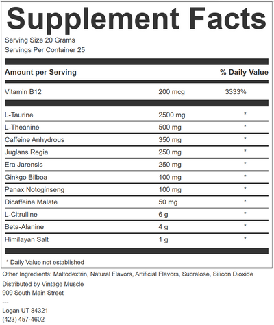 ADRENOSTIM - High Stim Preworkout